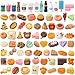 DULEFUN 100pcs Miniature Foods Drink Bottles Toys Mixed Mini Resin Food Drinks Figures Pretend Play Kitchen Game Party Favor Toy for Dollhouse Accessories Decorations - Image 2