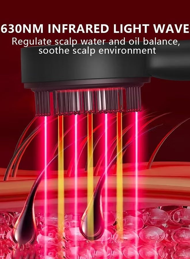 Hair Brush Scalp Oil Applicator Rechargeable Vibration Massage and Comb Follicle Massager for Hair Growth and Anti-Hair Loss - Image 3