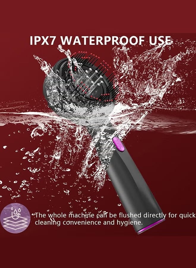 Hair Brush Scalp Oil Applicator Rechargeable Vibration Massage and Comb Follicle Massager for Hair Growth and Anti-Hair Loss - Image 2