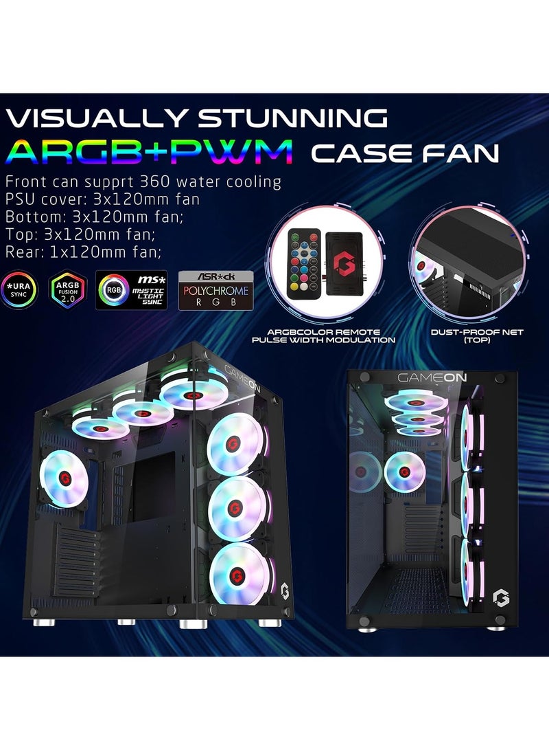 Generic MAX AIR GAMING & WORKSTATION TOWER PC 9TH GEN: CORE I5 | RX 570 OC 8GB GRAPHICS | 16GB RAM | 1TB NVME/SATA SSD | Windows 10 | WIFI BT READY RGB - Image 5