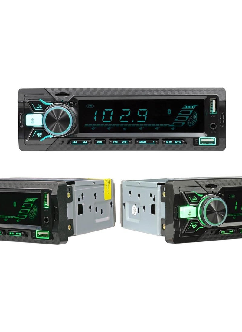 Megavox 7 Colors Car Radio Bluetooth Radio USB SD Aux Amp Output 2 Years Warranty  - Image 2