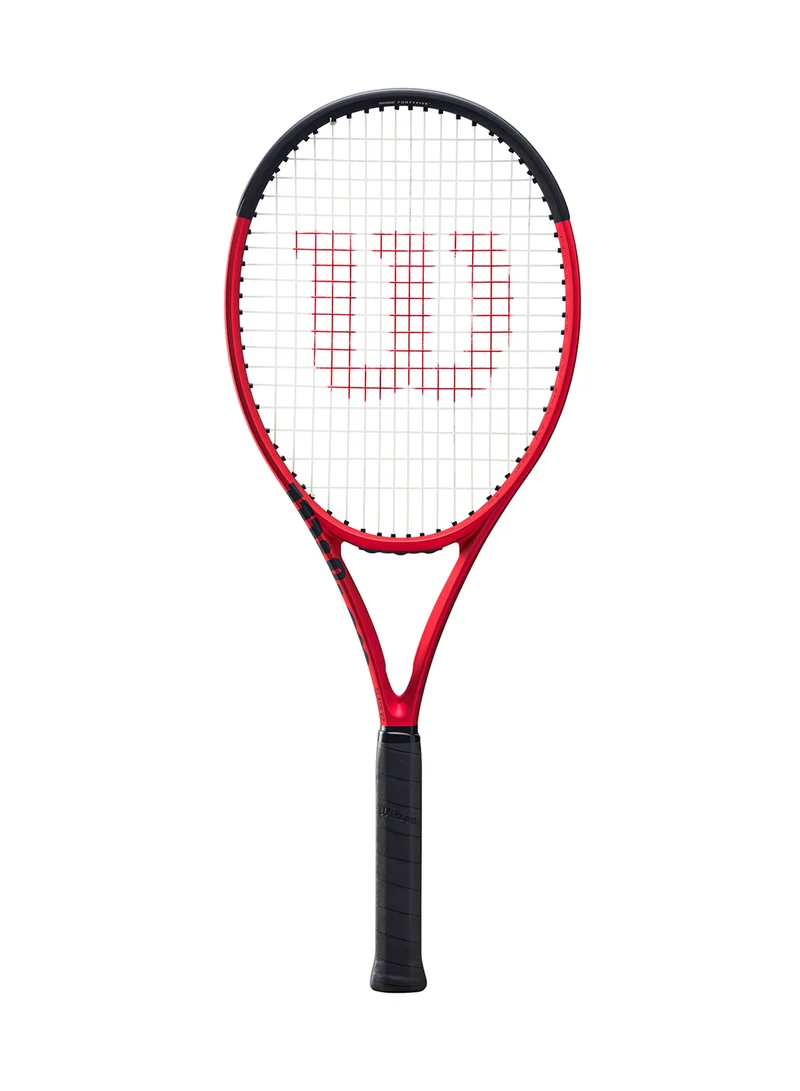 Wilson Clash 100Ul V2 Tennis Racket, 16X19, Adults, Intermediate/ Advanced - Red/ Black