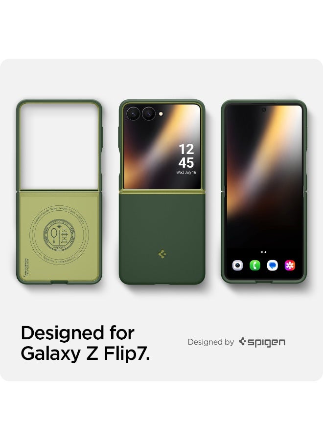 Spigen حافظة نانو بوب ماغ فيت لسامسونج جالاكسي زد فليب 7 [ماغ سيف] (2025) - أخضر أفو - Image 2