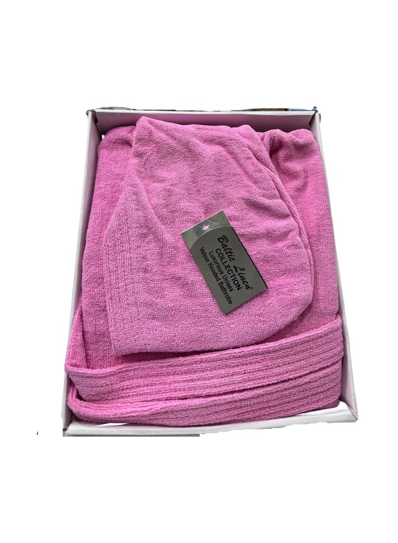 Baltic Linen روب استحمام فاخر 100% قطن فلوير - ناعم، ماص، ومريح للاستخدام اليومي - تصميم يونيسكس للرجال والنساء - ملابس منزلية - ملابس حمام - Image 2