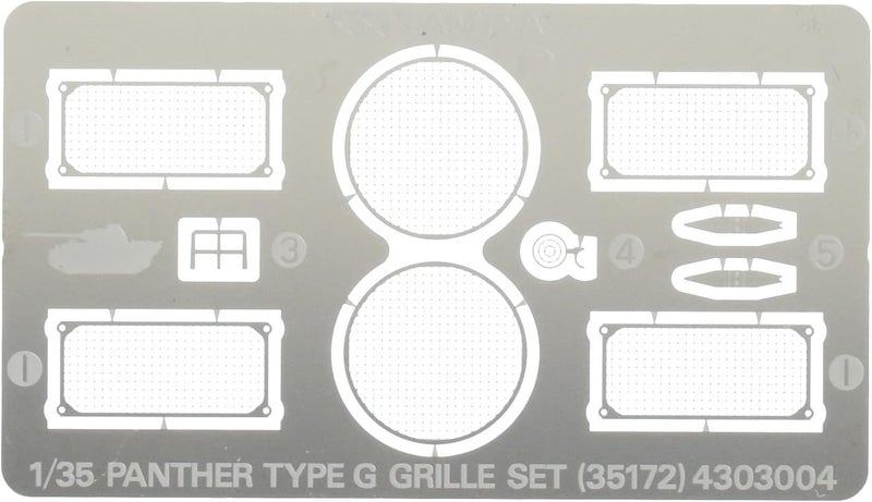 Tamiya 35172 1/35 Panther G Grille Set for Model Building - Image 1