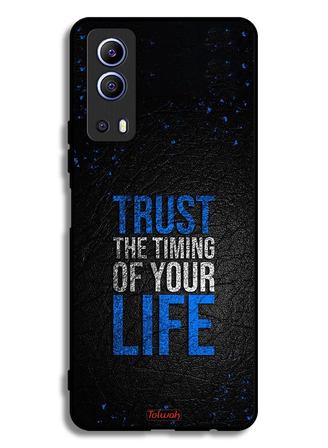 Tolwak Vivo iQOO Z3 5G Protective Case Cover Trust The Timing Of Your Life - Image 2