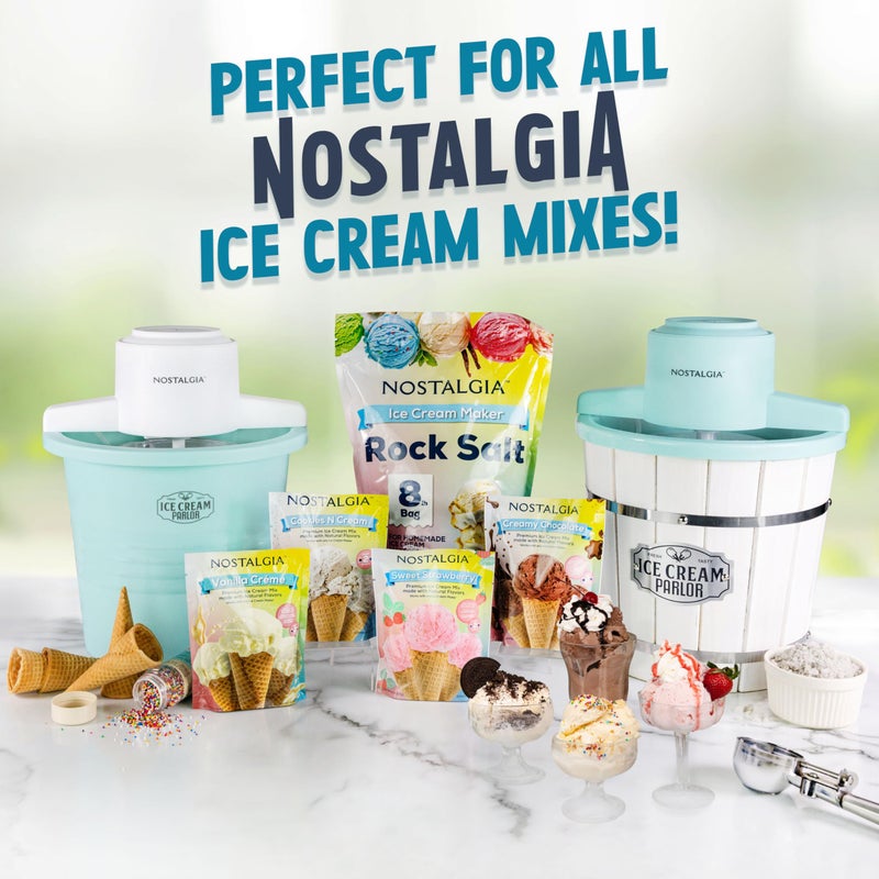 Nostalgia Electric Ice Cream Maker â€“ Parlor Style, Old Fashioned Soft Serve Ice Cream Machine Makes Frozen Yogurt or Gelato in Minutes - Fun Kitchen Appliance â€“ White - 4 Quart - Image 5