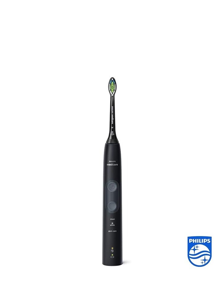 Philips Sonicare ProtectiveClean 5100 Electric Toothbrush, With Travel Case, 3 x Cleaning Modes & 2 x Whitening Brush Head, (UK 2-pin Bathroom Plug) - HX6850/47 Black - Image 3