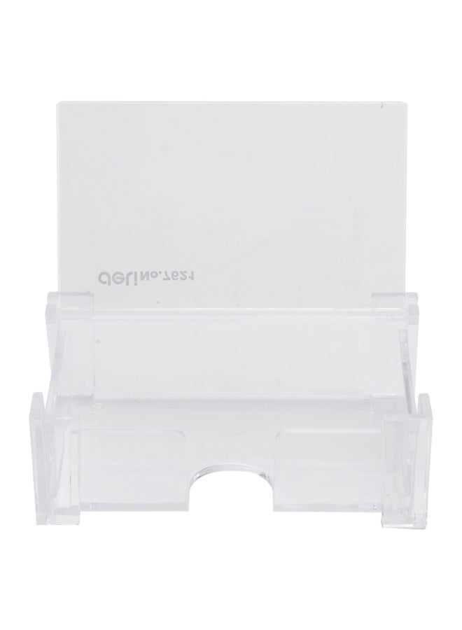 Deli E7621 Business Card Holder – Transparent, 103×68×34mm, Large Capacity, Ultra Clear GPPS for Easy Organization  - Image 4