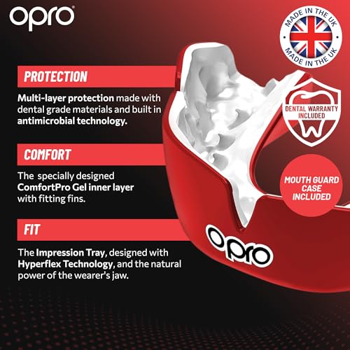 OPRO Instant Custom-Fit Mouth Guard – Dentist-Grade Comfort – Moldable Sports Mouthpiece for Boxing, Wrestling, MMA, Lacrosse & UFC – Impact-Resistant Gum Shield with Case – (Black/White, Adult) - Image 3