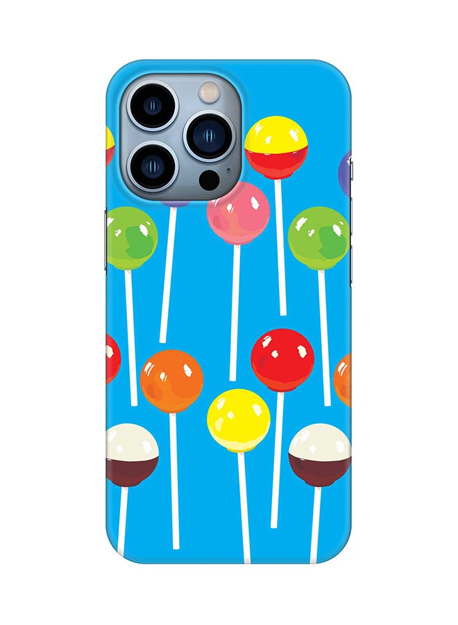 Stylizedd Case for Apple iPhone 14 Pro Slim Snap Classic Series Mobile Cover Hard PC Shield Matte Finish Print - Lollipop Loops 