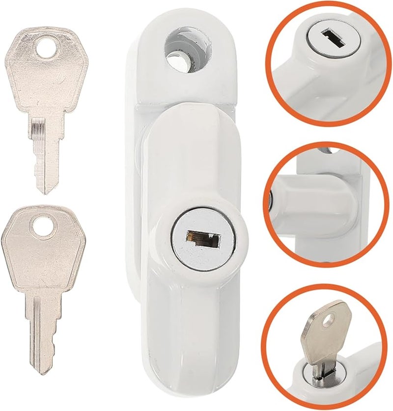 Keyed Window Lock Set For Single Hung Windows Home Office Security Elegant Design - Image 4