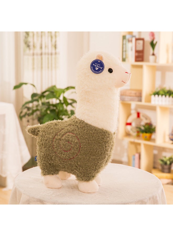 Creative God Beast Alpaca Doll Plush Toy Lamb Doll وسادة نوم هدية عيد ميلاد للأطفال بالجملة - المواصفات: أخضر - اللون: 45 سم】 - Image 1