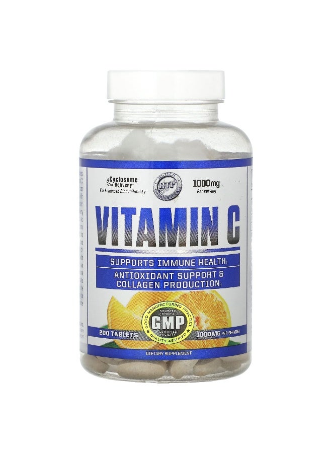 Hi Tech Pharmaceuticals, Vitamin C, 500 mg, 200 Tablets (Packaging may vary) - Image 1