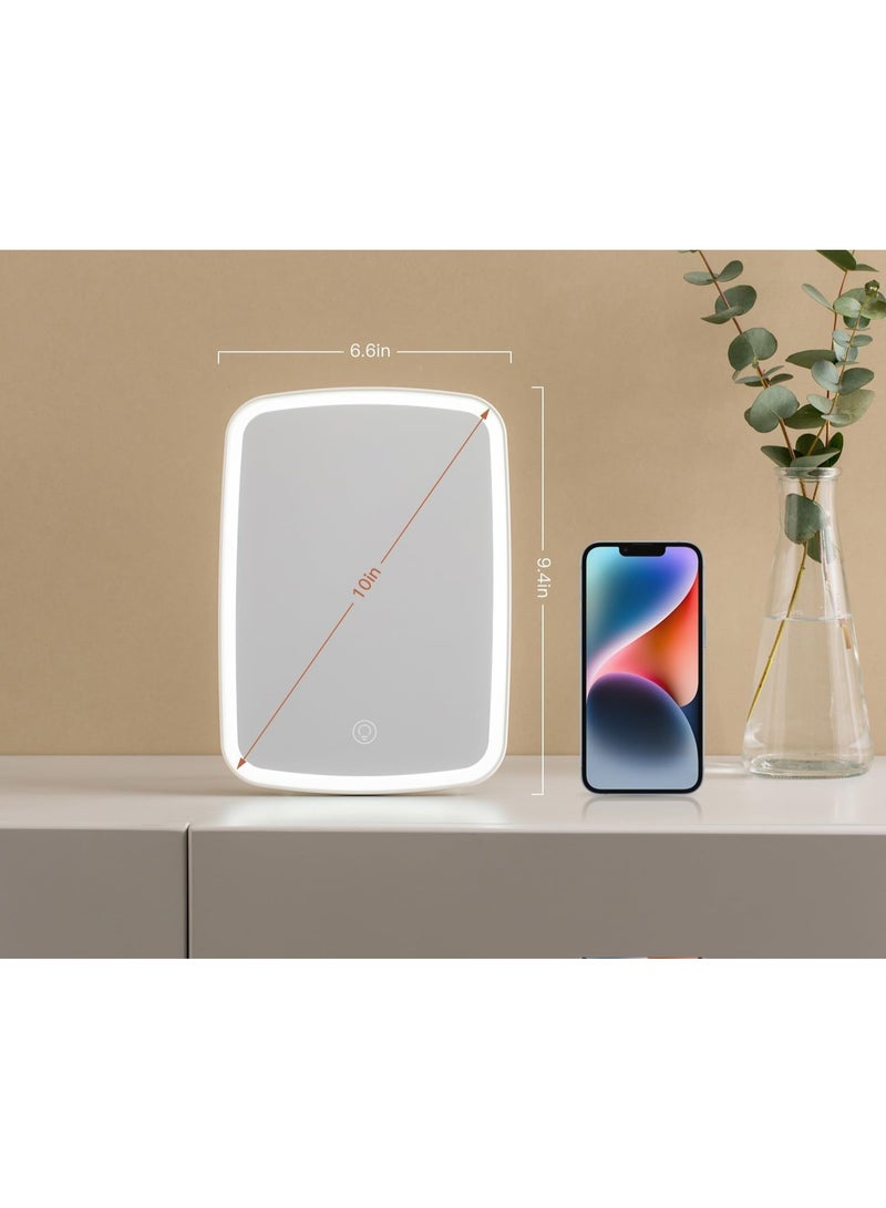 مرآة مكياج بإضاءة LED قابلة للشحن – إضاءة ولمسة فاخرة  - Image 5