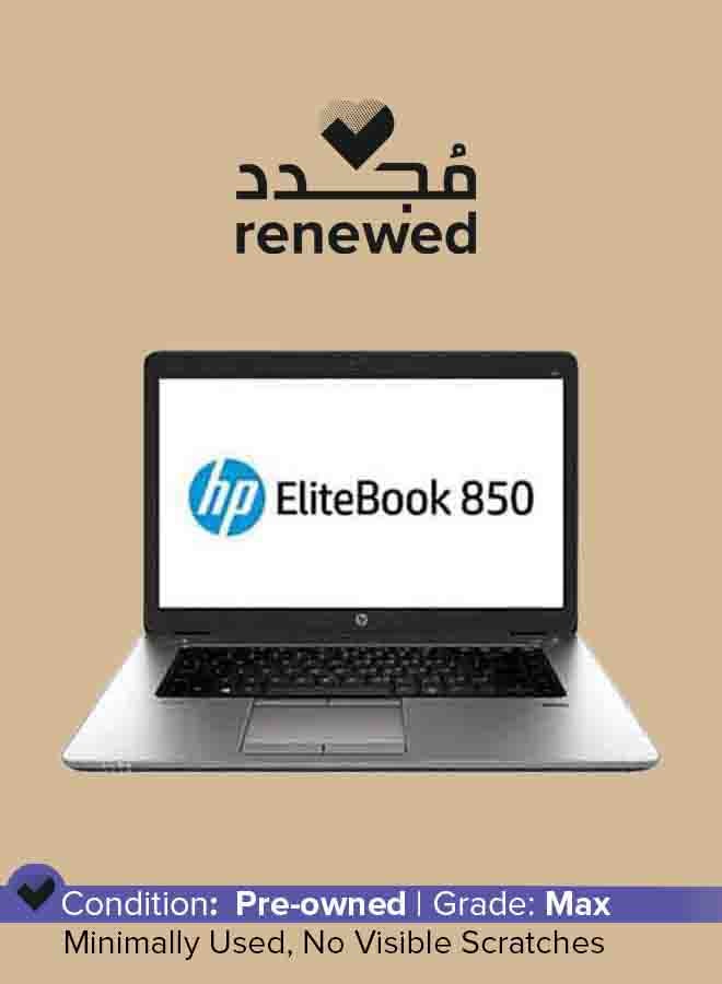 HP جهاز لابتوب إلكت بوك 850 G2 المجدد بشاشة 15.6 بوصة، مع معالج إنتل كور i5/الجيل الخامس/ذاكرة RAM 8GB/قرص SSD سعة 256GB/رسوميات إنتل HD - Image 1