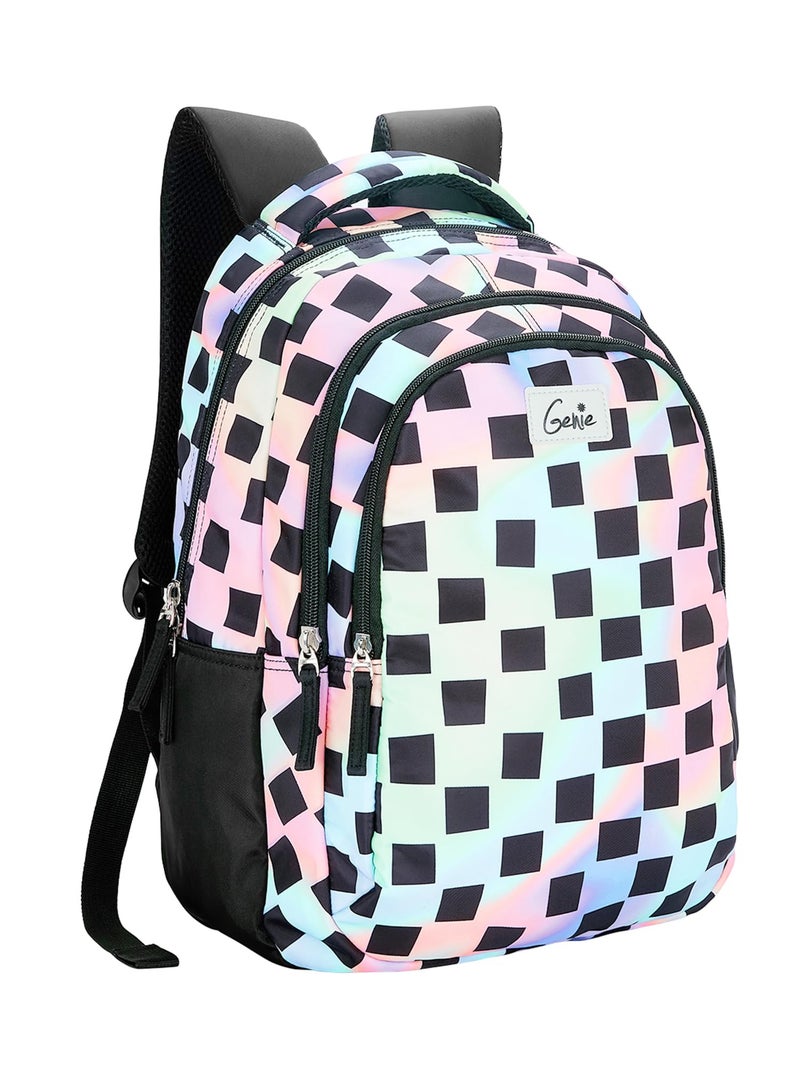 Genie Iridescence 27 litres Multicolor School Backpack (17 inch, Water Resistant) - Image 1