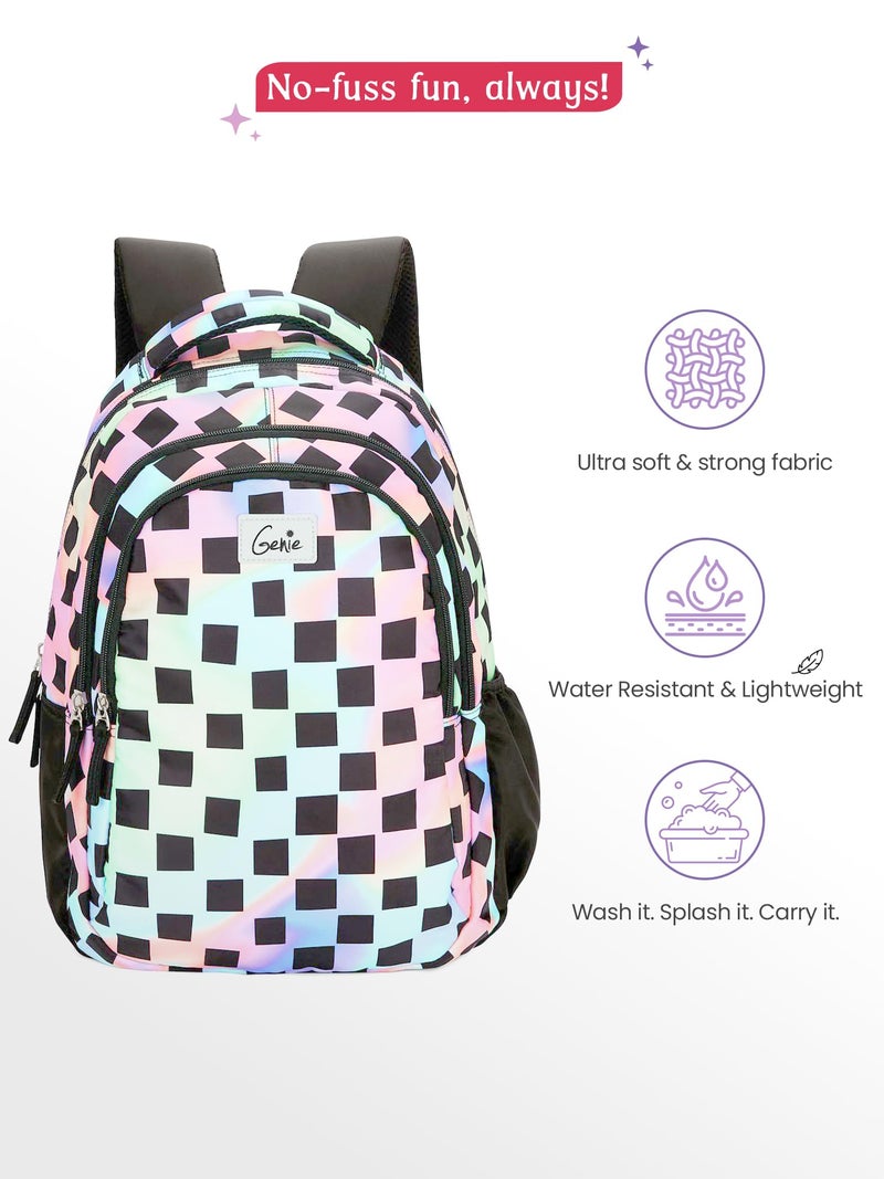 Genie Iridescence 27 litres Multicolor School Backpack (17 inch, Water Resistant) - Image 3
