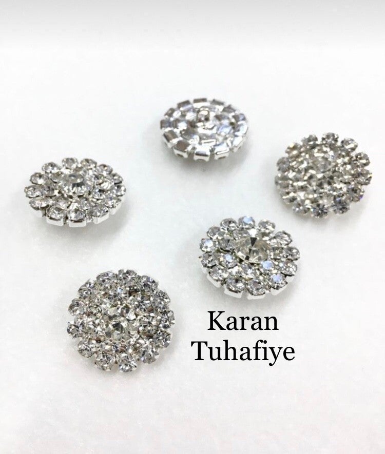 Karan Tuhafiye Karan Haberdashery Stone Button Classic Model 5 Piece Set - Image 1