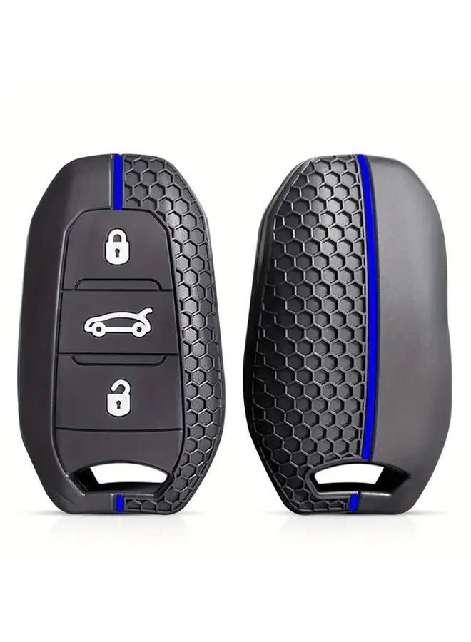 Black Silicone Car Key Case Cover For Peugeot Citroen Opel And Other Models - Image 5