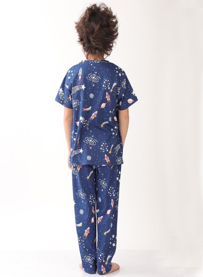 ANTHRILO Solar System Dreams and Summer POP IT Short Sleeve Pyjama Set (Pack of 2) | 12-14 Years - Image 3