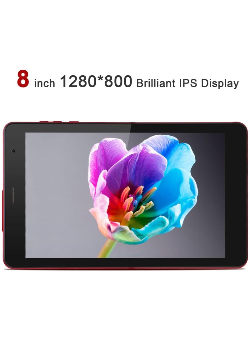 REBENUO C idea Tablet CM813 pro 8-inch screen LTE connectivity supports 5G band Wi-Fi connection equipped with 8GB RAM and 512GB storage space with a durable shock-resistant cover (Pink) - Image 2