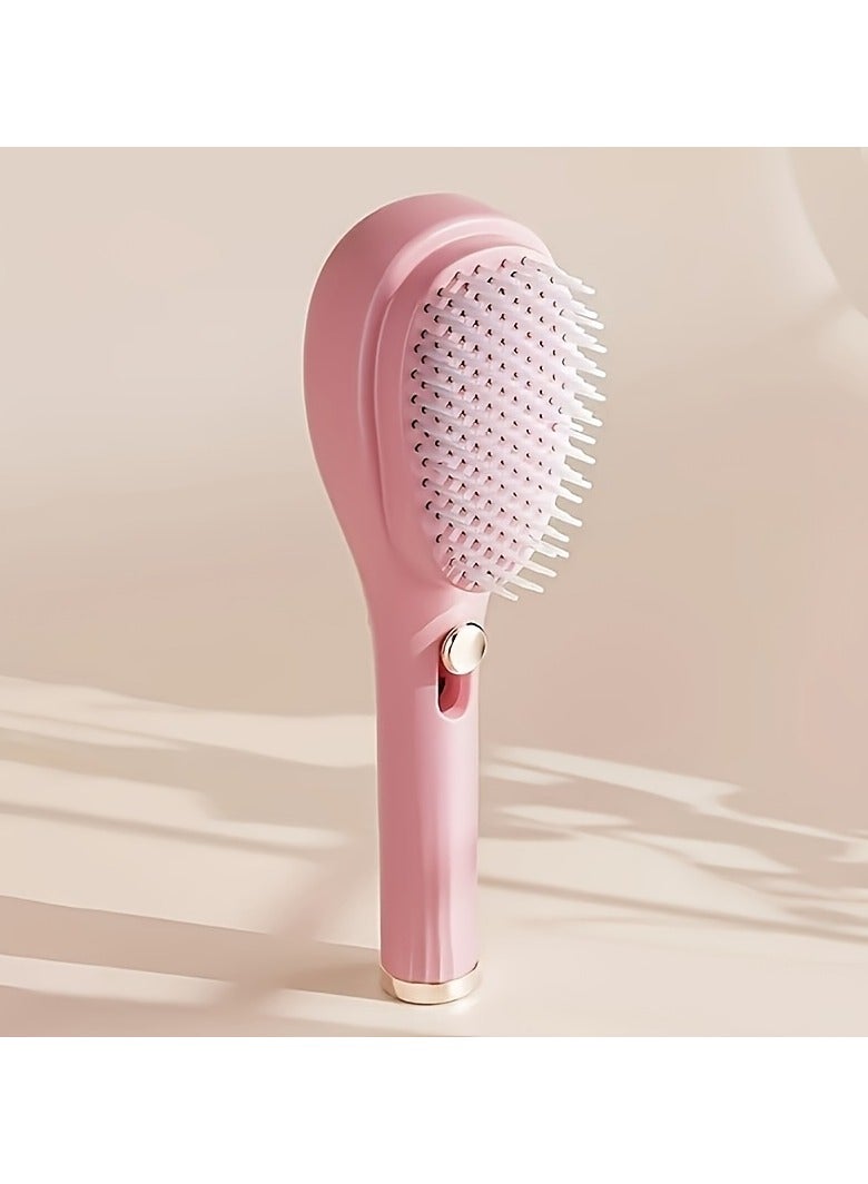 Loquat Self-Cleaning Telescopic Hair Brush – Portable Anti-Static Scalp Massage  Detangling Com - Image 1