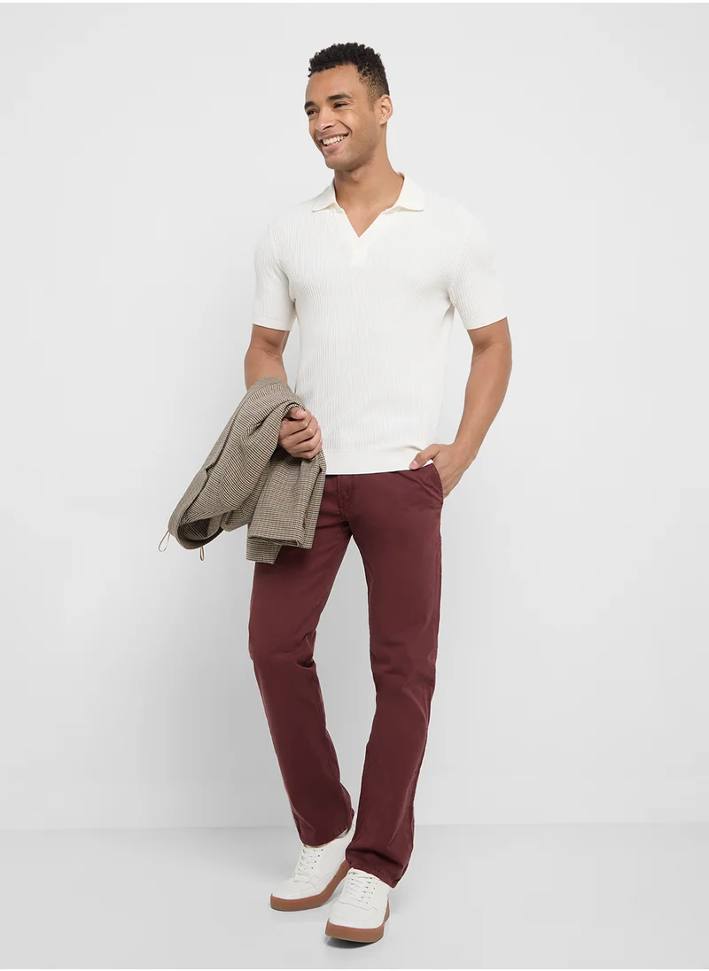 Robert Wood Straight Fit Chino Pants