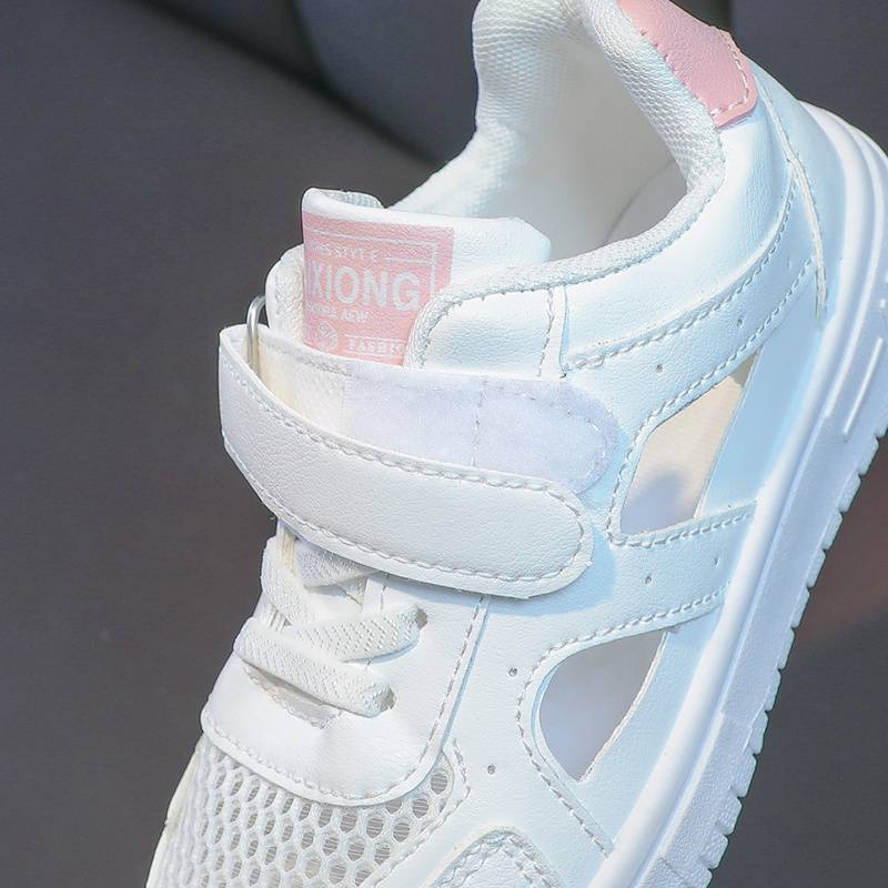 Children'S Sports Sandals Summer Kidsren'S Cut Out Breathable White Shoes Boys' Toe-Cap Sandals - Image 5