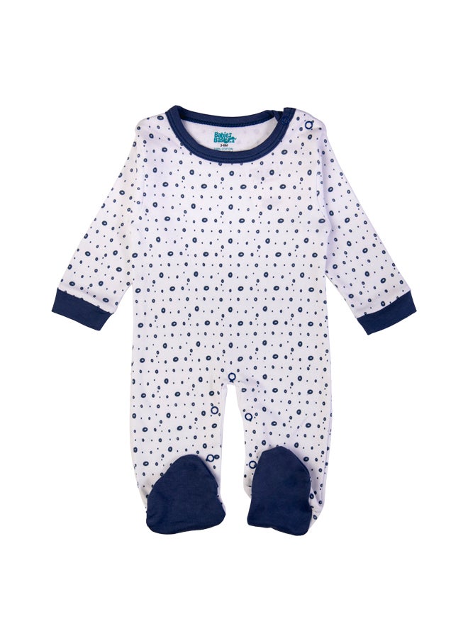 Babies Basic 5 Piece Unisex 100% Cotton Gift Set Include Bib, Romper, Mittens, Cap And Sleepsuit/Jumpsuit- Be Brave  - Image 3