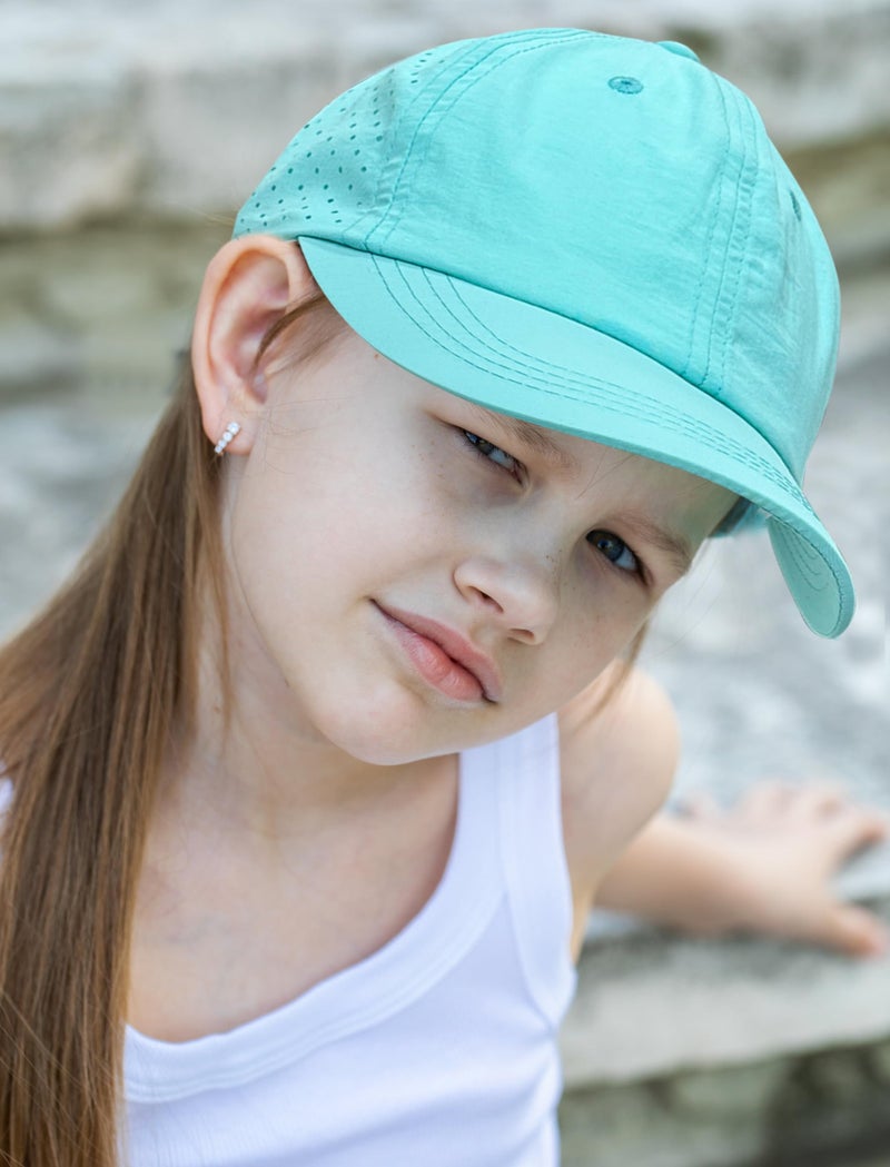 Jastore Kids Sun Hats for Girls Boys Quick Drying Baseball Cap Lightweight Sun Protection Hat for Outdoor Activity (US, Age, 3 Years, 6 Years, Green) - Image 4