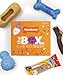 Nylabone Dog Gift Box Includes 4 Rubber Strong Chew Toys and 1 Natural Treat Gifts for Dogs Small Up to 25 lbs 5 Pack - Image 3