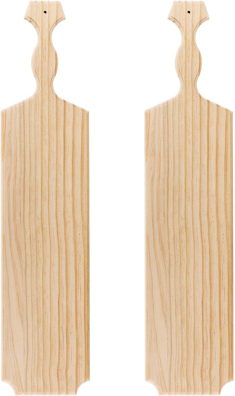 BATTIFE 22inch Greek Sorority Paddle Unfinished Wooden Pine Fraternity Paddles - Solid Wood Paddle [2Pack] - Image 1