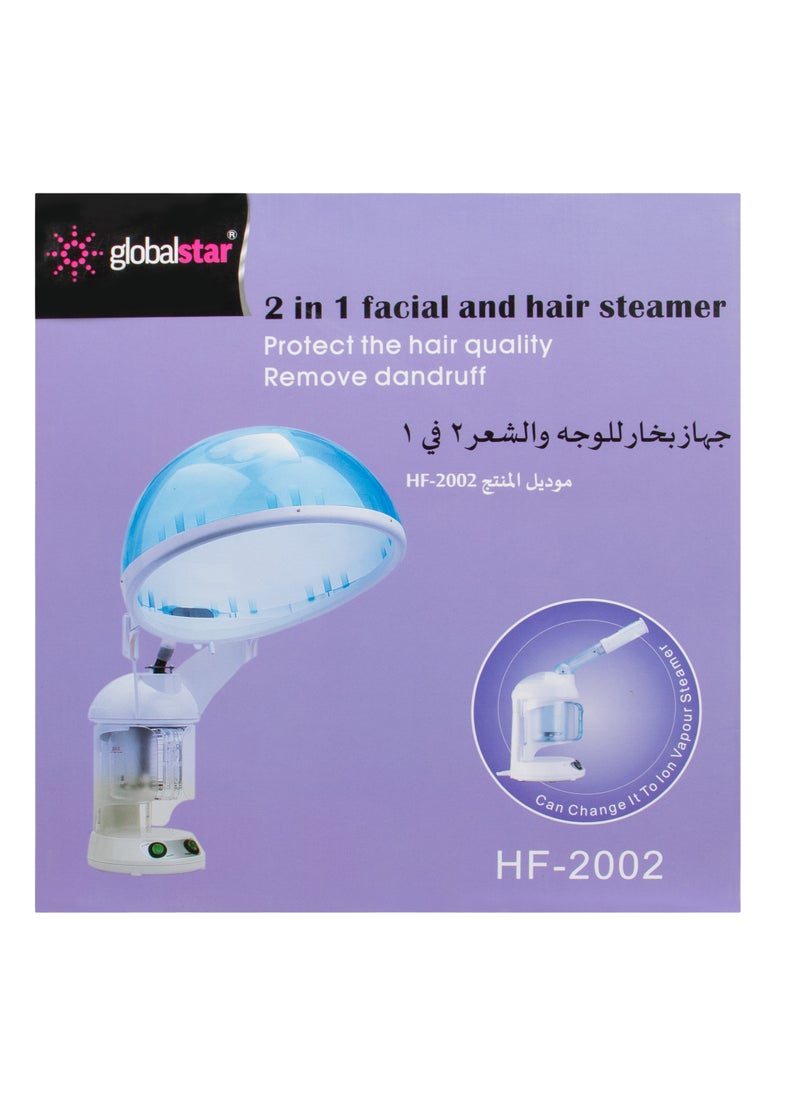 globalstar Globalstar 2-in-1 Facial Steamer & Hair Steamer – Professional Ozone Steamer for Face and Hair Care, Home Spa Treatment  - Image 3
