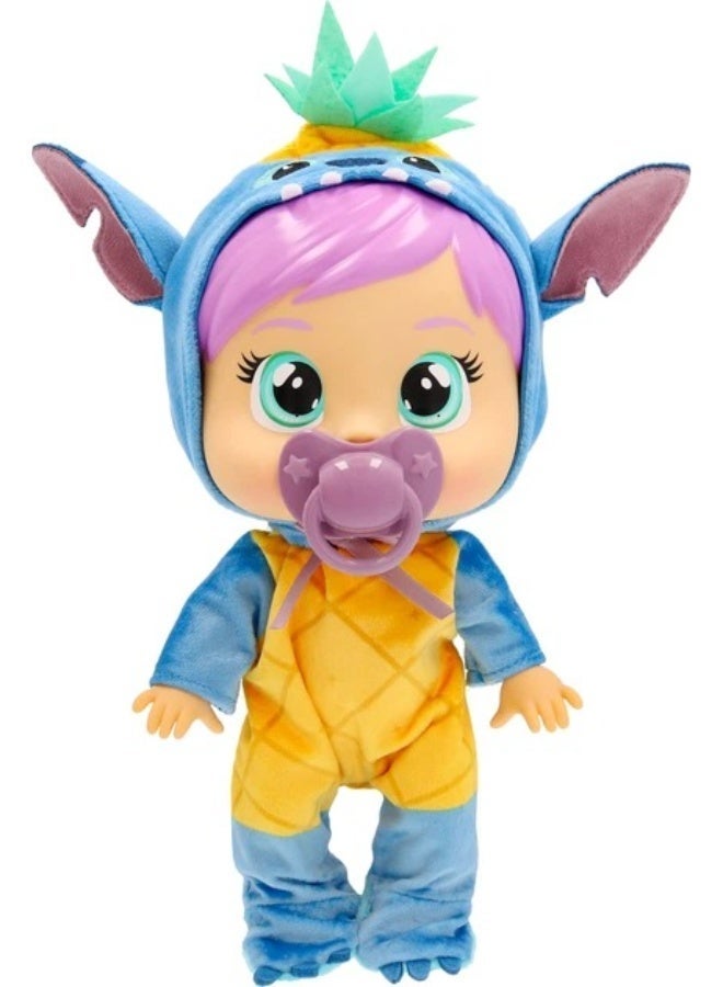 كراي بيبيز دمية كراي بيبيز Disney Stitch Loving Care التفاعلية – تبكي دموعًا حقيقية مع اللهاية وكوب الرضاعة، ترتدي زي ستيتش الناعم، هدية مثالية للأطفال - Image 4