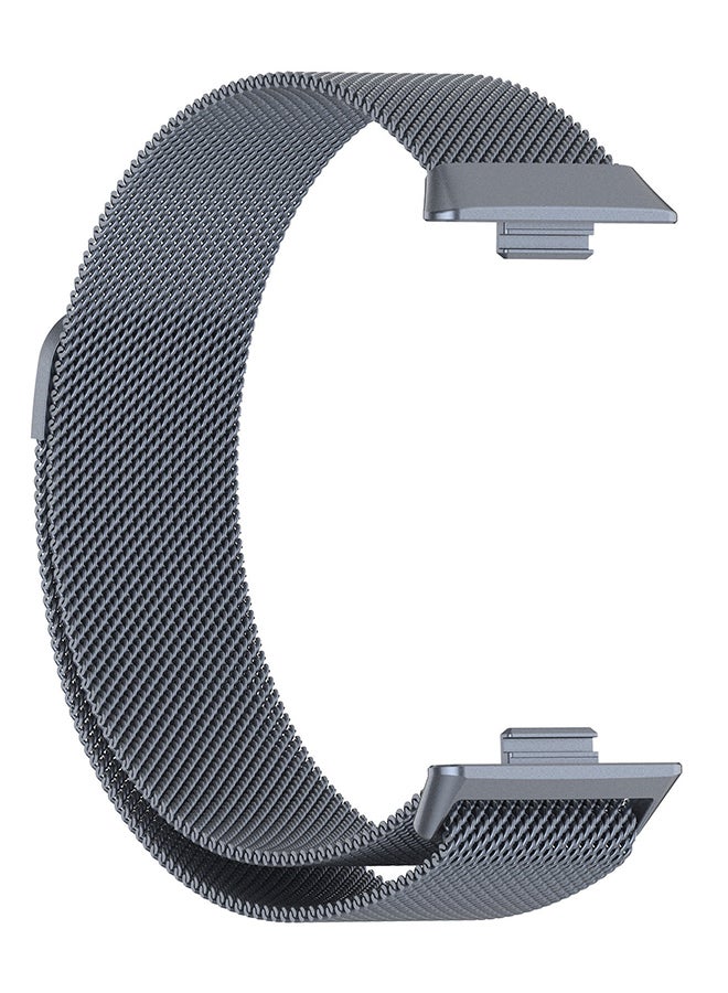 VINSOC Metal Strap Compatible with Huawei Watch Fit 4/Fit 4 Pro/Fit 3, Magnetic Mesh Stainless Bands Women Men Loop Replacement Watch Band for Huawei Watch Fit 3 Straps Grey - Image 4