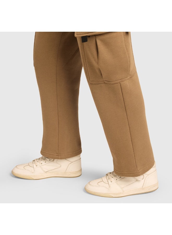 Musclemind Women's Cloud Ease Fleece Cargo Pants with Super Soft And Stretchable Fabric, 6 Deep Pockets, Hidden- Inner Drawstrings, Anti-Pill, Shape Retention, Long-Lasting Colour, Super Soft And Breathable Fabric, Along with Temperature Regulation Tech  - Image 5