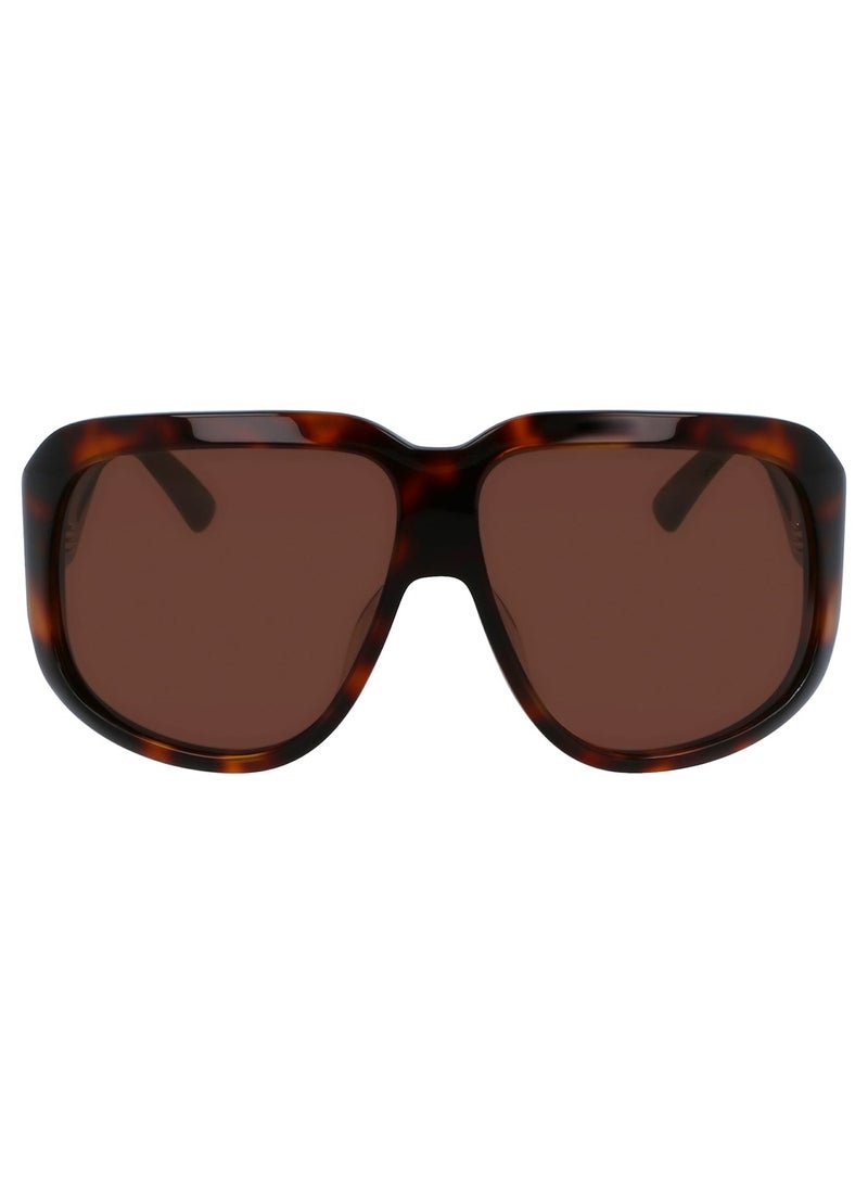 Longchamp Women's UV Protection Rectangular Shape Acetate Sunglasses LO736S-230-6711 - Lens Size: 67 mm - Light Brown  - Image 1