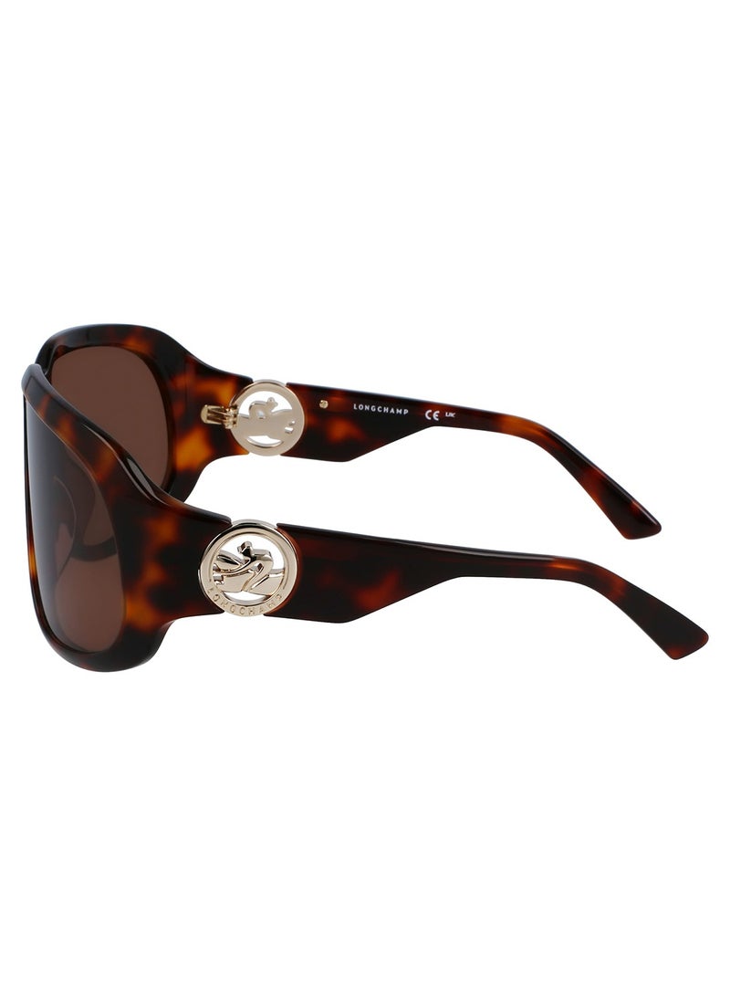 Longchamp Women's UV Protection Rectangular Shape Acetate Sunglasses LO736S-230-6711 - Lens Size: 67 mm - Light Brown  - Image 2
