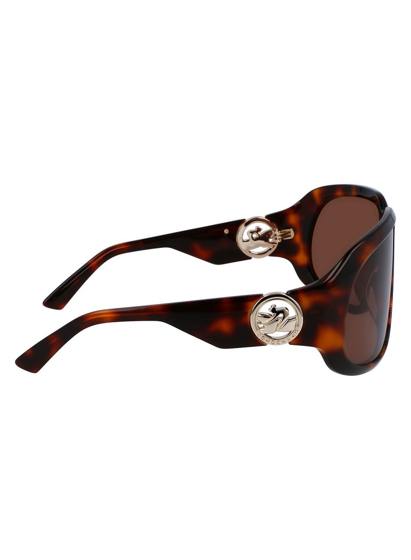 Longchamp Women's UV Protection Rectangular Shape Acetate Sunglasses LO736S-230-6711 - Lens Size: 67 mm - Light Brown  - Image 4