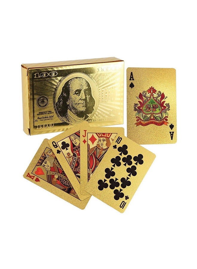 24K Gold Plated Foil Playing Cards 2.25x3.5inch - Image 1