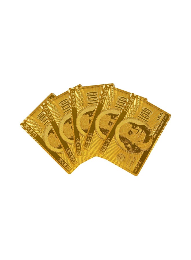 24K Gold Plated Foil Playing Cards 2.25x3.5inch - Image 2