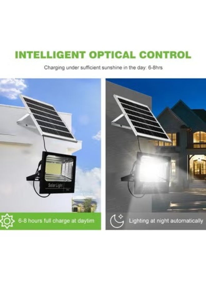 ACCEPT 1500W Solar LED Floodlight with White Light, Black Body - Includes Solar Panel - Image 3