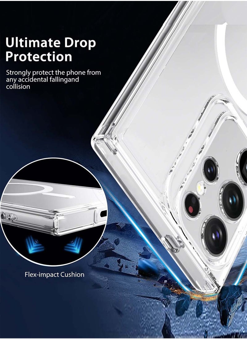 جيرفور سامسونج جالاكسي S25 الترا 2025 Gear4 Premium Protection Series Crystal Palace D3O Crystalex Drop Drop Shield غطاء حافظة MagSafe شفاف تماما - شفاف  - Image 2