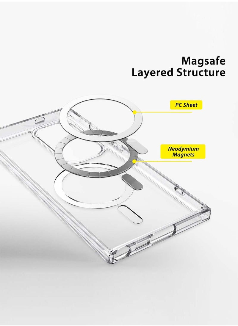 جيرفور سامسونج جالاكسي S25 الترا 2025 Gear4 Premium Protection Series Crystal Palace D3O Crystalex Drop Drop Shield غطاء حافظة MagSafe شفاف تماما - شفاف  - Image 5