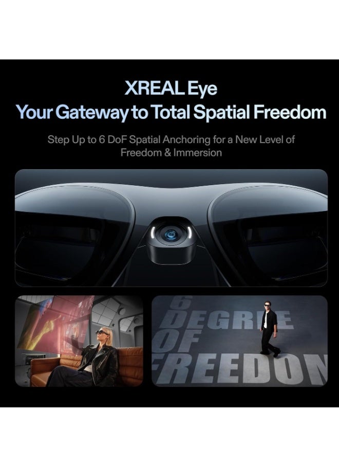 اكسريال نظارات الواقع الافتراضي XREAL One Pro مع شريحة X1، 3 درجات من الحرية، 171 درجة، زاوية رؤية 57 درجة، 120 هرتز، صوت BOSE، شاشة OLED سوني، تعديل 3 أنواع، متوافقة مع PS5، و Nintendo Switch 2، و iPhone 16/15، و Steam Deck، و PC، و Android و iOS - الحجم L - Image 4