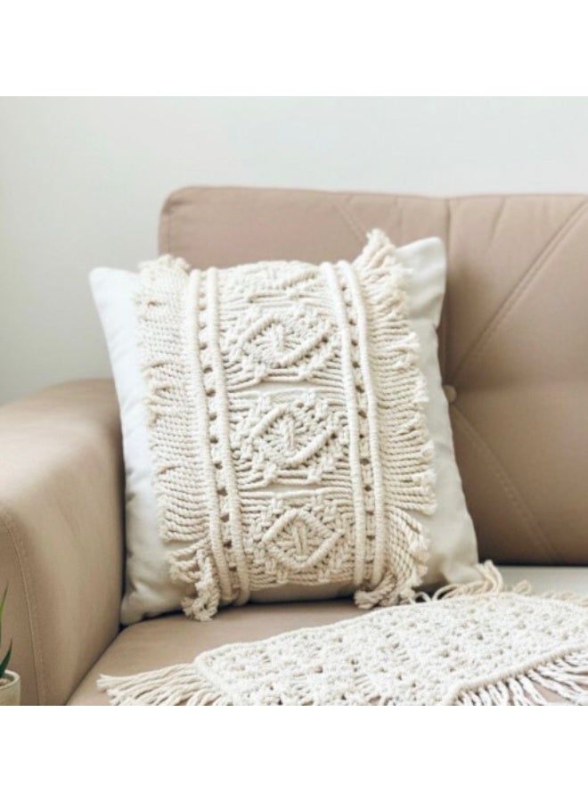 Antikiano Macramé Pillow Cover- Set of 2 Boho Cushion Cover 100% - Image 2