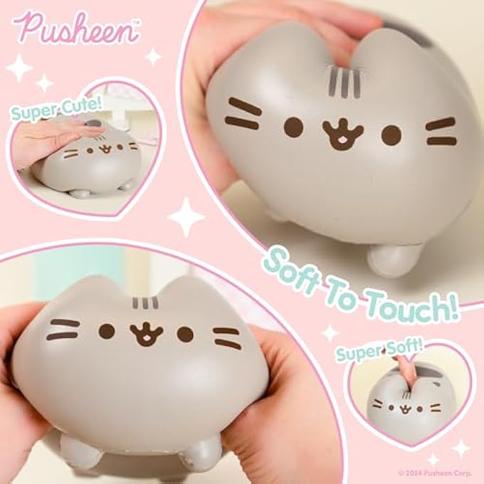 Pusheen Cat Slow Rising Cute Jumbo Squishy Toy (Bread Scented, 6.3 inch) [Birthday Gift Bags, Party Favors, Gift Basket Filler, Stress Relief Kawaii Stuff Toys] - Loaf - Image 3