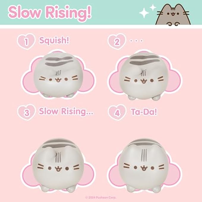 Pusheen Cat Slow Rising Cute Jumbo Squishy Toy (Bread Scented, 6.3 inch) [Birthday Gift Bags, Party Favors, Gift Basket Filler, Stress Relief Kawaii Stuff Toys] - Loaf - Image 4