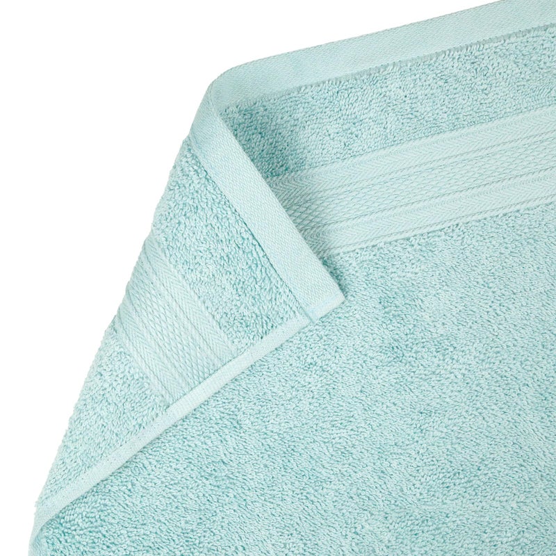 Trident منشفة تريدايت الناعمة المريحة الهوائية 100% قطن منشفة يد للاستخدام اليومي، 500 غم عالية الامتصاص للرجال/النساء، مجموعة 4 قطع من مناشف اليد (41 سم × 66 سم)، أزرق نيل - Image 5